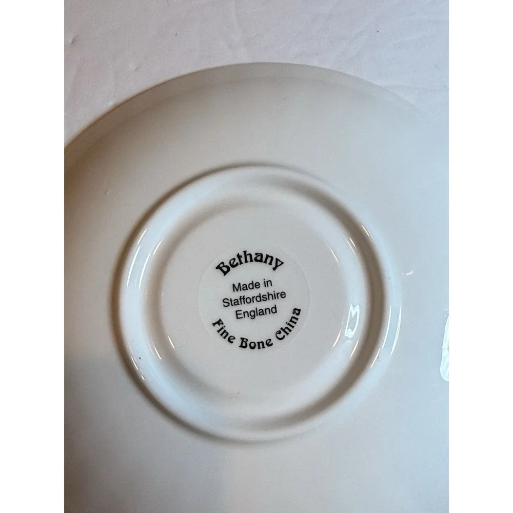 Bethany Fine Bone China Floral Chintz Tea Cup & Saucer Staffordshire England